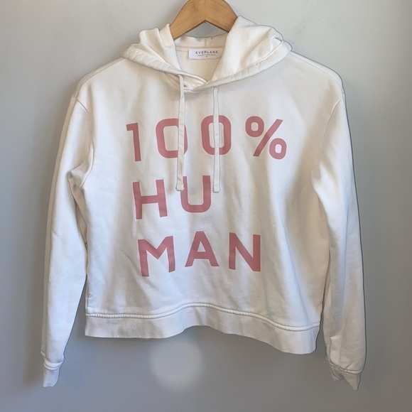 Everlane The 100% Human Typography Hoodie SZ XS - Picture 2 of 5